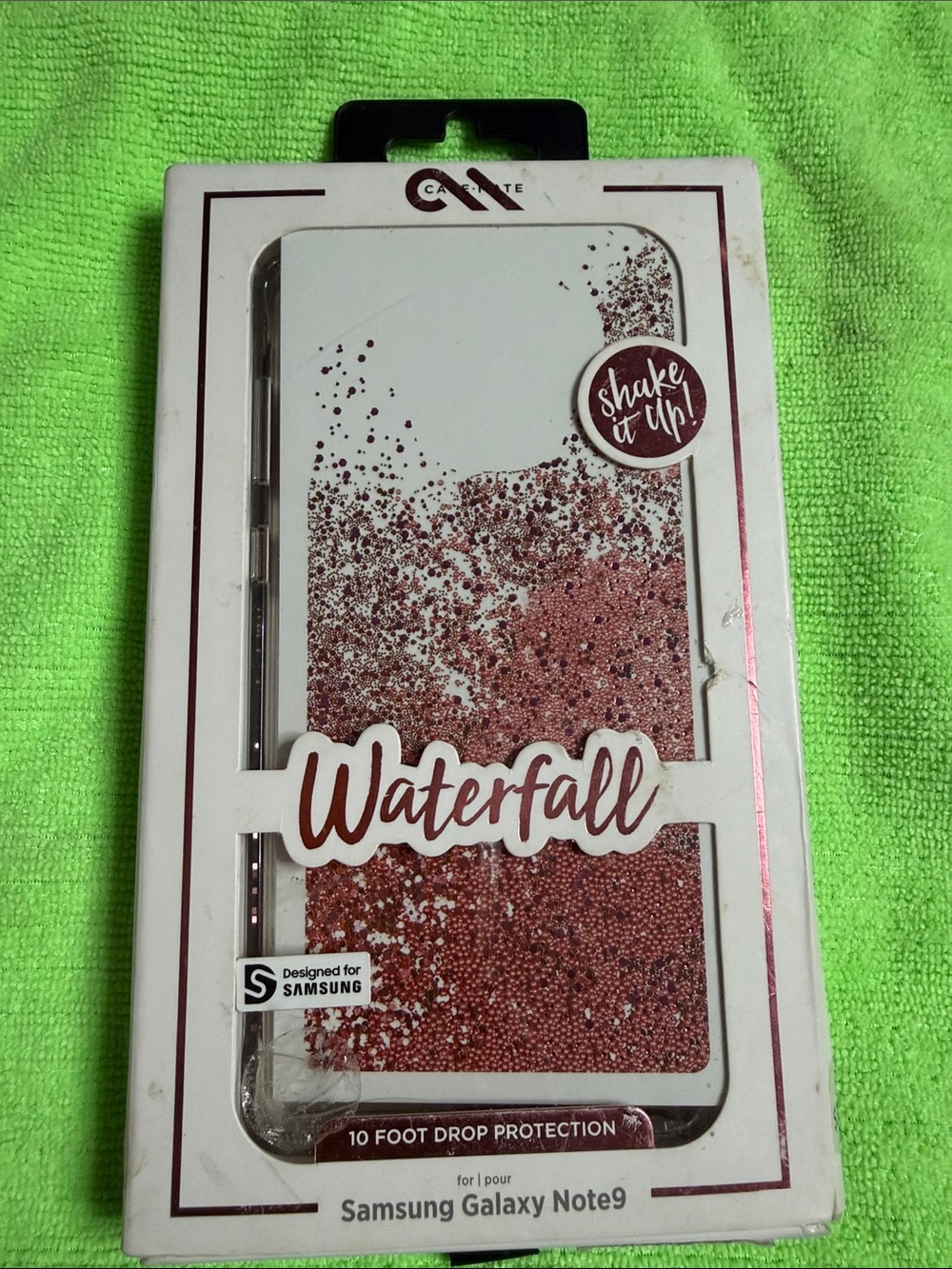 Samsung Galaxy Note9 Waterfall Glitter Case - Rose Gold